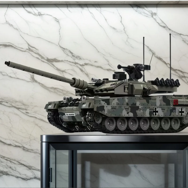 

Набор строительных блоков Dark Gray Tank, подходит для детей от 14 лет, образовательная сборная модель, украшение для дома и подарок.