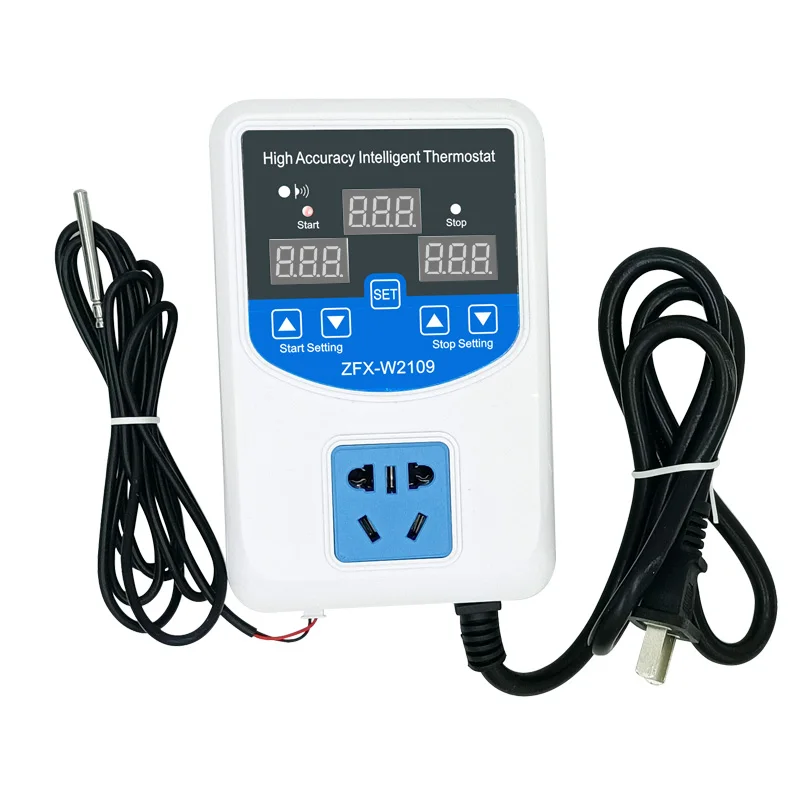 W2109 temperature control socket breeding environment time temperature controller digital display intelligent thermostat