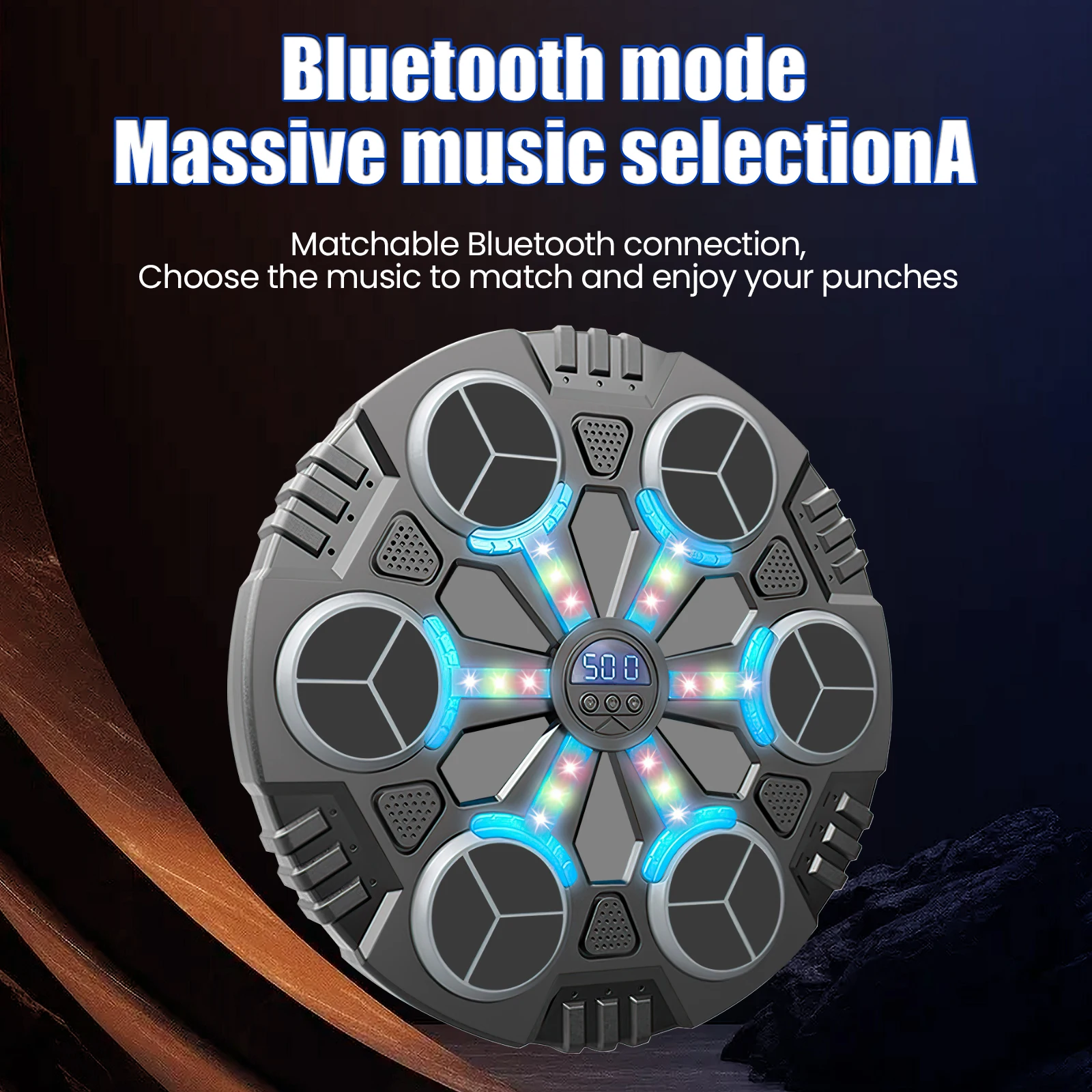 New Portable Smart Music Boxing Trainer For Kids With Gloves Bluetooth Interactive Rhythm Modes Safe Design Children Home Fitness Sb185e6587df7462ab18f5cae8badeaecl