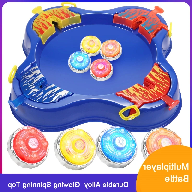 

Spin Battle Arena Set - Desktop Spinning Top Game For Multiplayer Competition & Family Interaction
