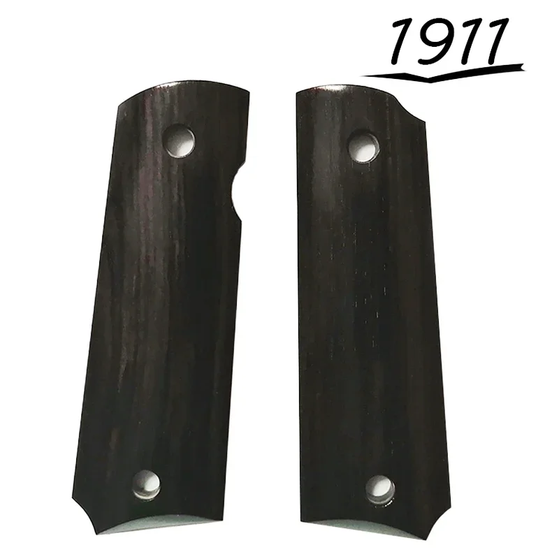 

1Pair 1911 Grips African Ebony Handle Patch Custom Non-slip Scales Patches For CNC 1911 Handle Grips