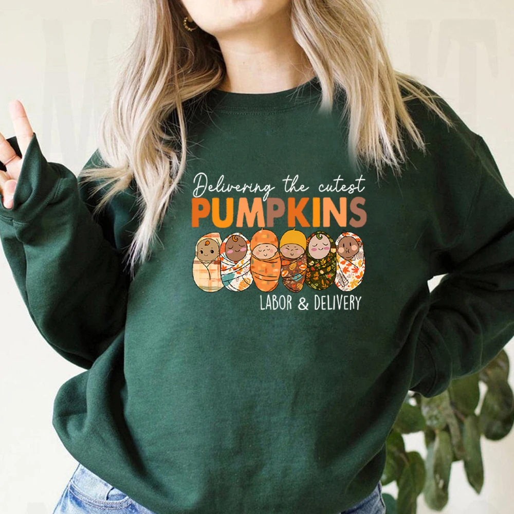 Deliver The Cutest Little Pumpkins Sweatshirt  Labor and Delivery Halloween Sweater Delivery Nurse Shirt Unisex Sweatshirt