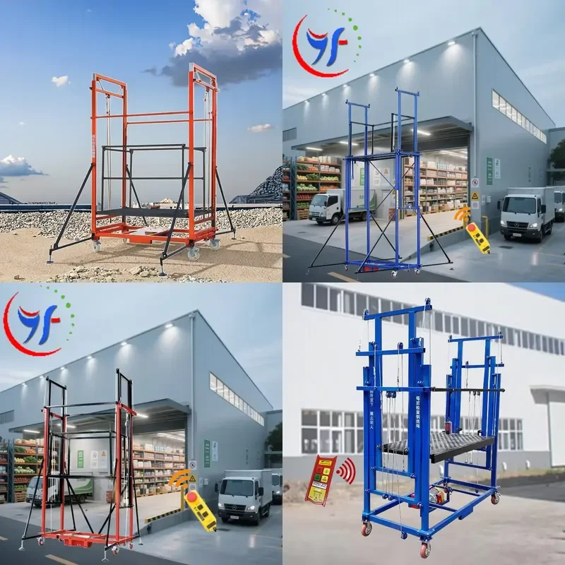 Heavy Electric Hoist for Scaffolding and Construction Lifting up to 15 Meters Compact Electric Ladder Lift with