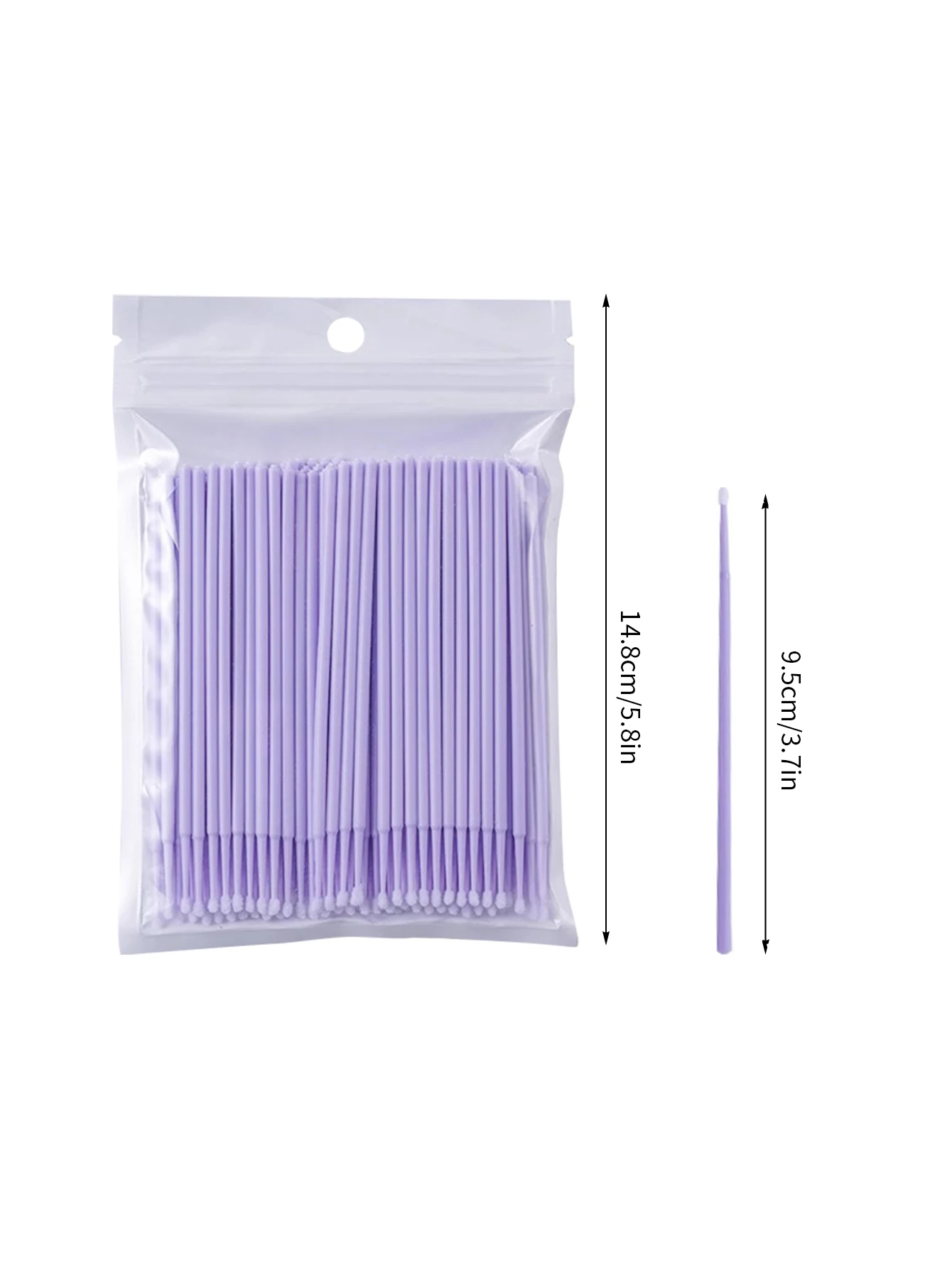 Ultra-Fine Nano Cotton Swabs Special Eye Detail Sponges for Ultra-Fine Eyeliner Wiping Eyelash Removal Small Head Makeup Brush