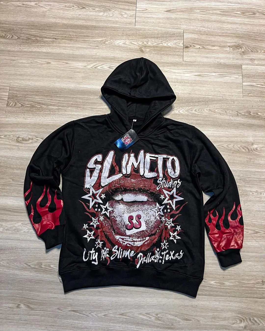 Harajuku Slime Life Print hoodies women graphic y2k top oversized hoodie Couples American streetwear goth women clothes
