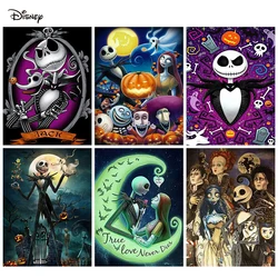 Disney-mosaico de diamantes de pesadilla antes de Navidad, pintura de Sally Jack Skellington, imagen bordada, mosaico, decoración del hogar