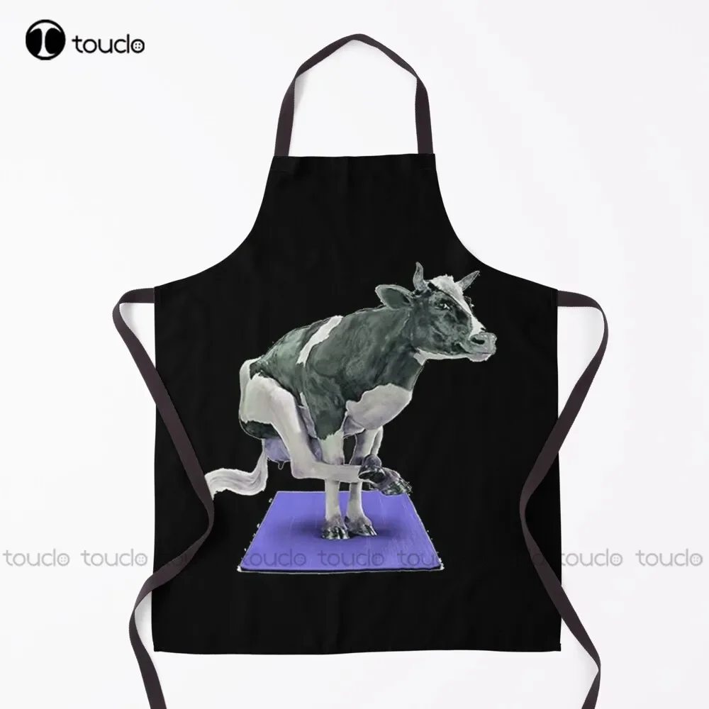 

Новый фартук для коров, йоги, фитнеса, аэробики, садовый, кухонный, для уборки дома, персонализированный фартук на заказ для женщин и мужчин, унисекс, для взрослых