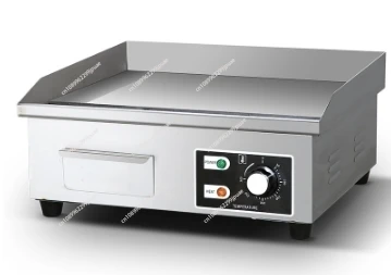 220V 1700W 818B Electric Flat Top Grill Electric Countertop Griddle Grill Stainless Steel Flat Griddle Hotplate BBQ Kitchen