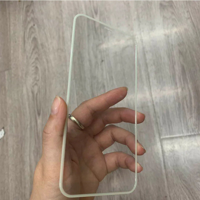 3 قطعة الزجاج المقسى مضيئة آيفون 16 15 14 13 12 11 17Pro XS MAX XR متوهجة حامي الشاشة آيفون 7 8 زائد حامي