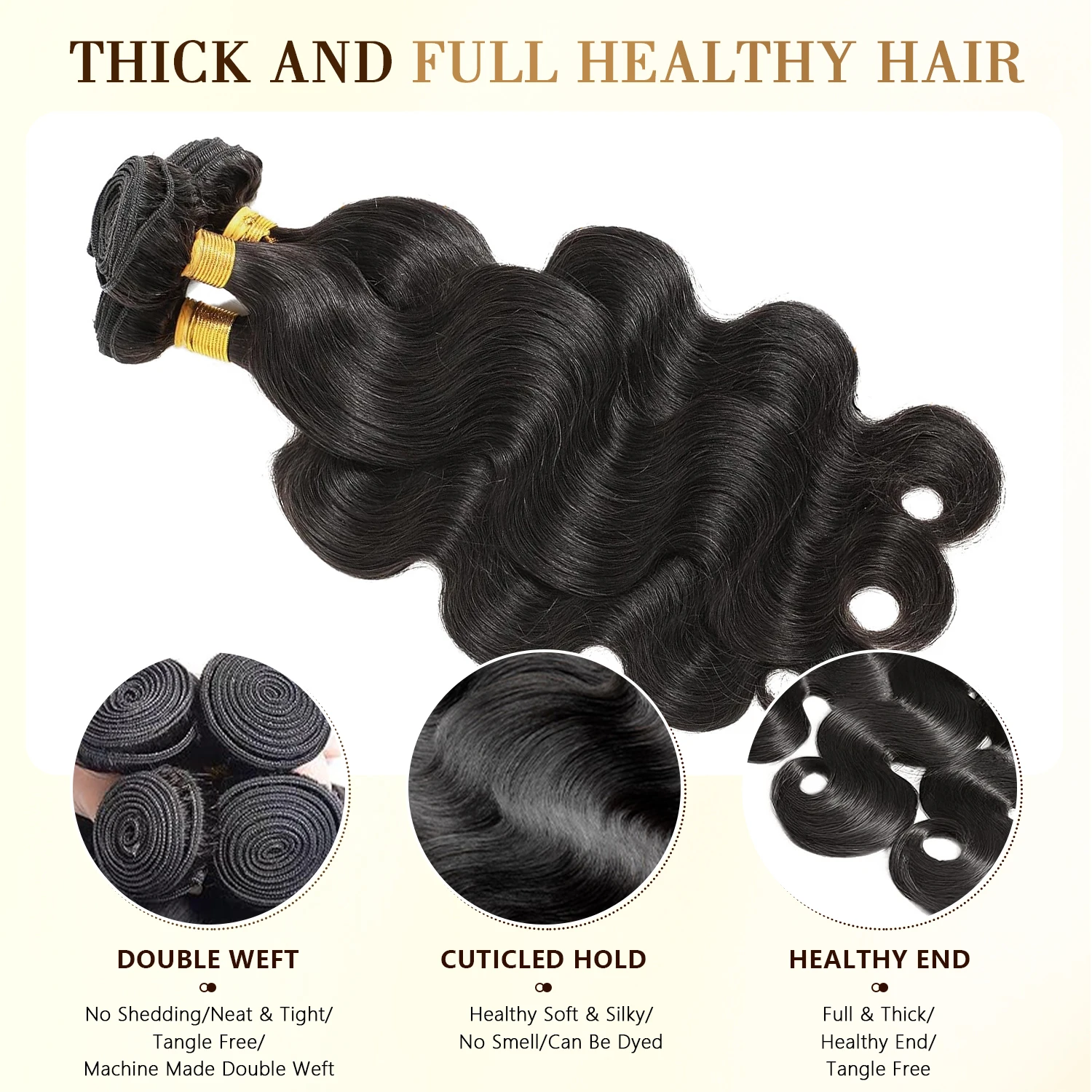8 -30 Inch Body Wave 12A Cuticle Aligned Virgin Human Hair Bundles Natural Black 1Bundles /3 Bundles Weave Extensions For Women