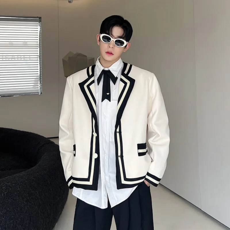 IEFB Korean Style Suit Coat Trend Men\'s Fashion College Style Jacket Personality Casual Male Blazers Autumn New Clothing 9C2372