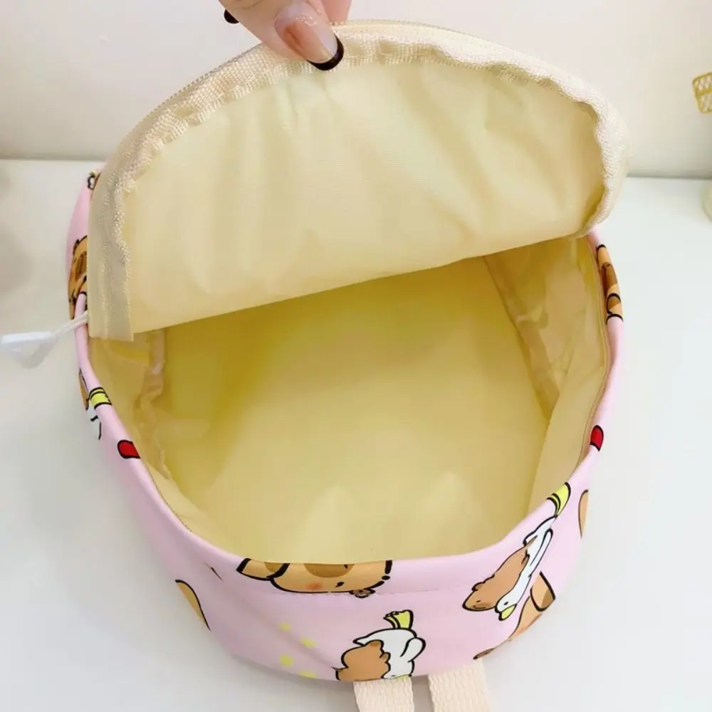 New Capybara Backpack School Backpack Large Capacity Nylon Multi-layer Stain-resistant Multipurpose Students Schoolbag Book Bags