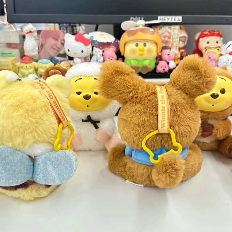 Miniso Blind Box Disney Pooh Bär Serie Freche Party Vinyl Plüsch Anhänger Kinder Spielzeug Nette Modell Geburtstag Geschenk Spielzeug