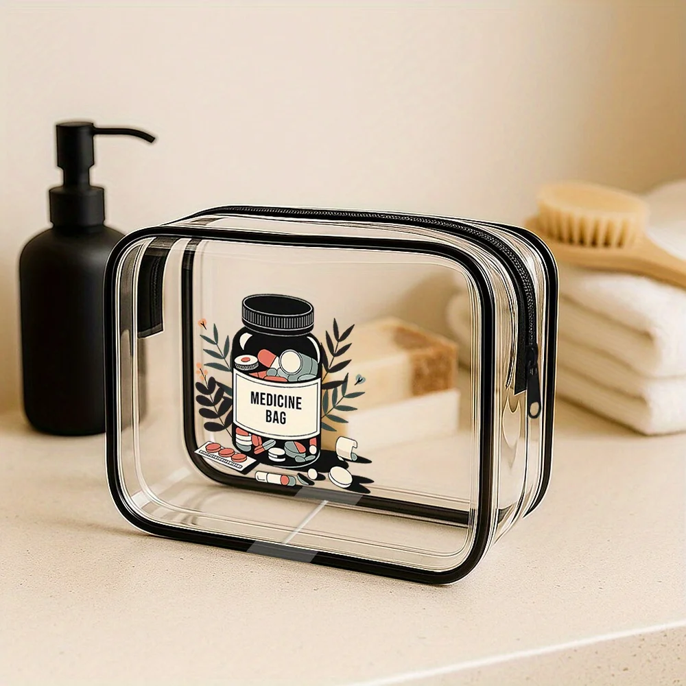 Clear Toiletry Bag for Women - Travel Makeup Organizer for Gym, Beach & Weekend Perfect Gift for Girlfriend
