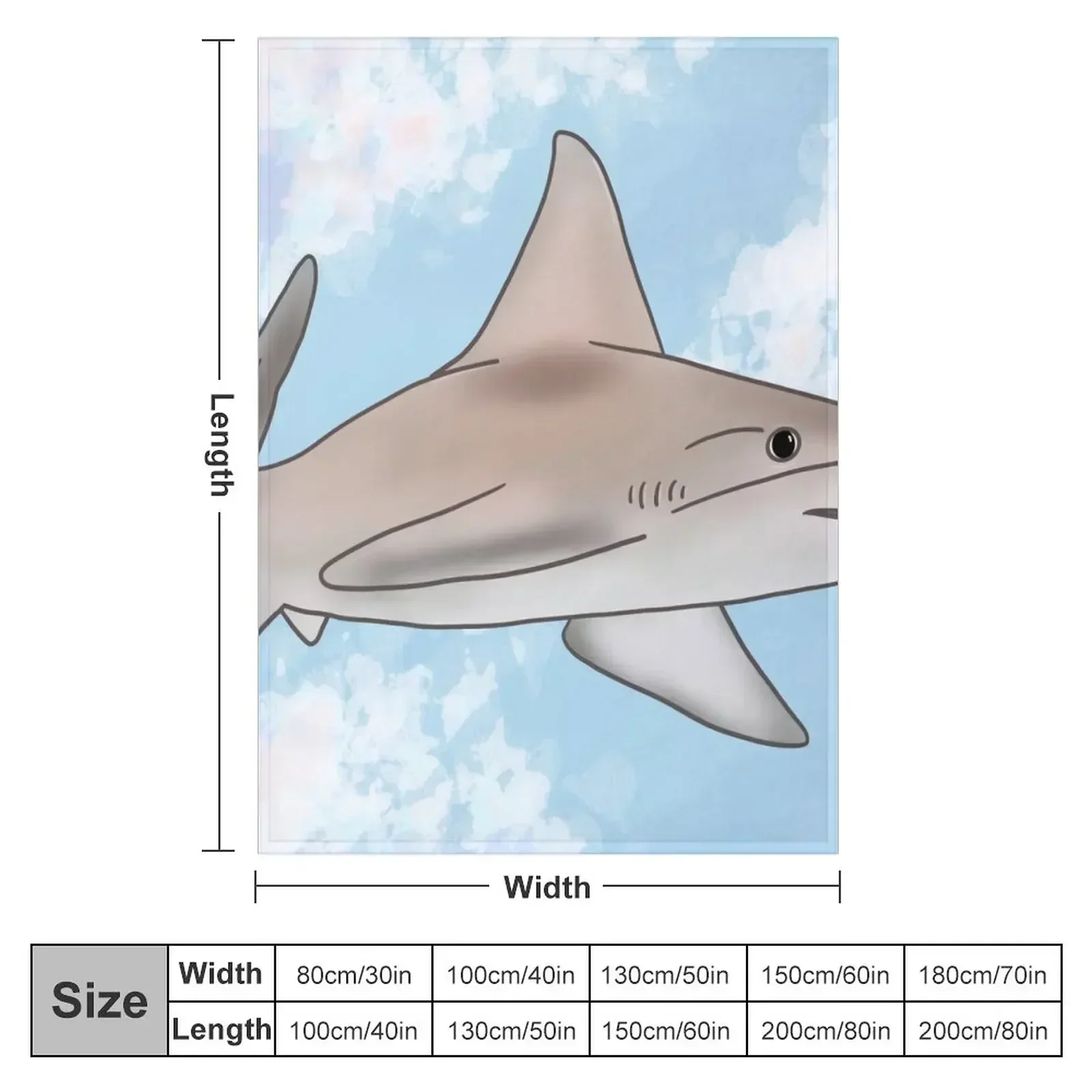 Sandbar Shark - True tint Throw Blanket Soft Plush Plaid Moving Winter beds Flannels Blankets For Sofas Hairy Blankets