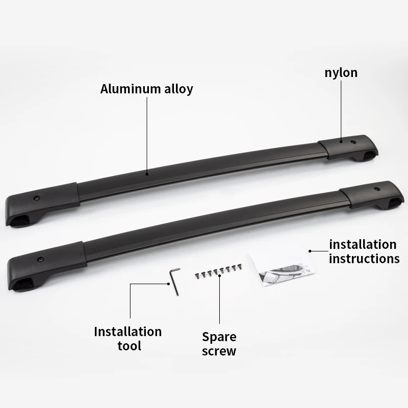 

Exterior Accessories Removable Black Car Roof Rack Cross Bar for Subaru Impreza 2012-2016