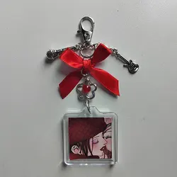Handmade NANA Inspired Keychain Strawberry Lolita Bow Keychain
