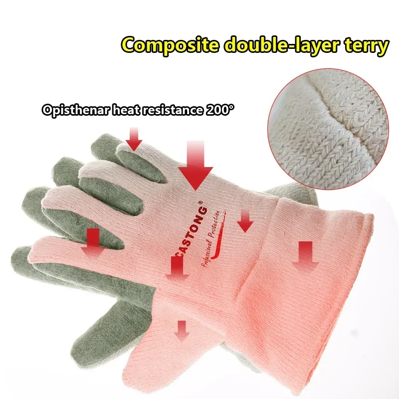 Industrial High Temperature Gloves 400 Degrees Anti-burning Anti-scratch Heat Resistance Working Gloves