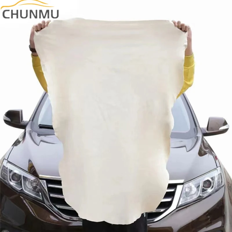 Natural Chamois Leather Car Washing Towels Super Absorbent Car home Window Glass Drying Cleaning Cloth Quick Dry car wash towel