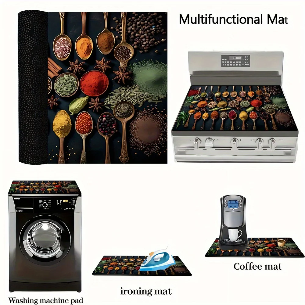 Heat Resistant Stove Top Cover Non Slip Felt Protector Mat for Kitchen Dishwasher Washer Fridge Holiday Home Decor Gift