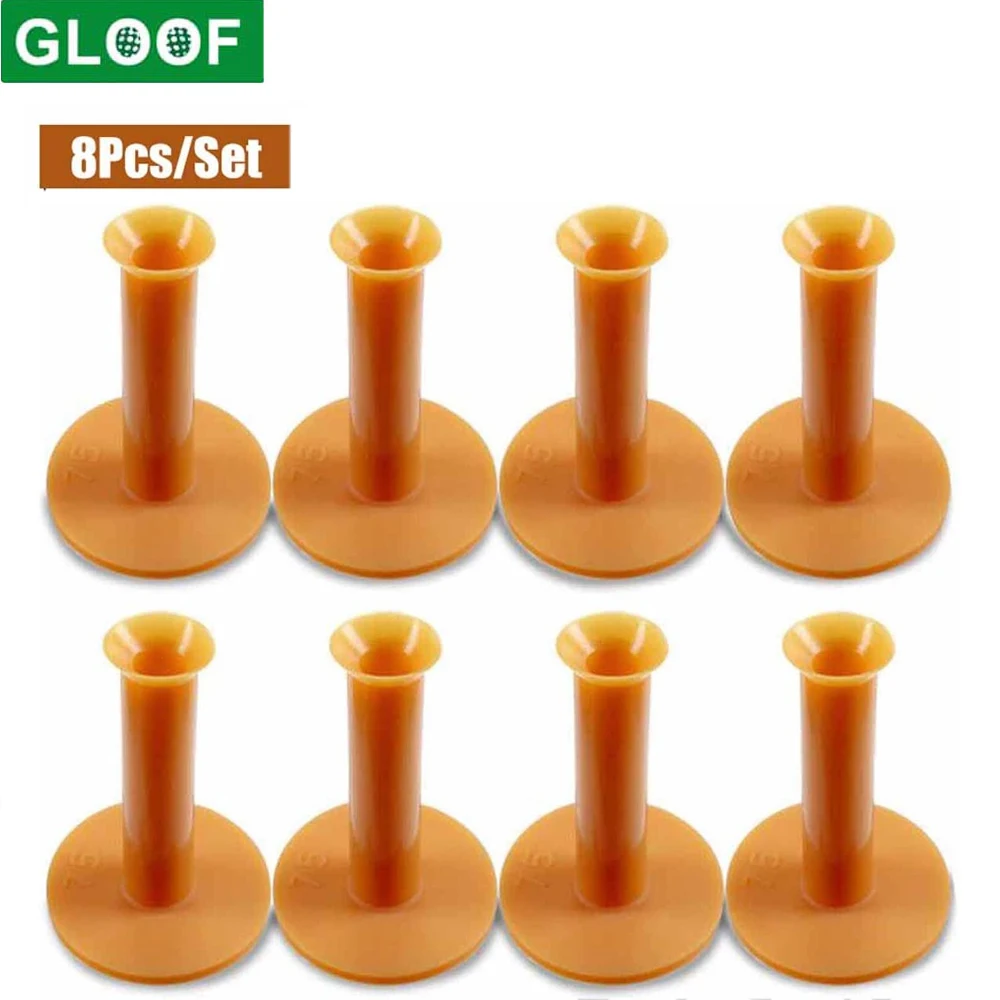 8pcs 75cm Rubber Golf Tees for Mats,Driving Range Tees Golf Mat Tees Fit for Practice Mat Indoor Outdoor Simulator