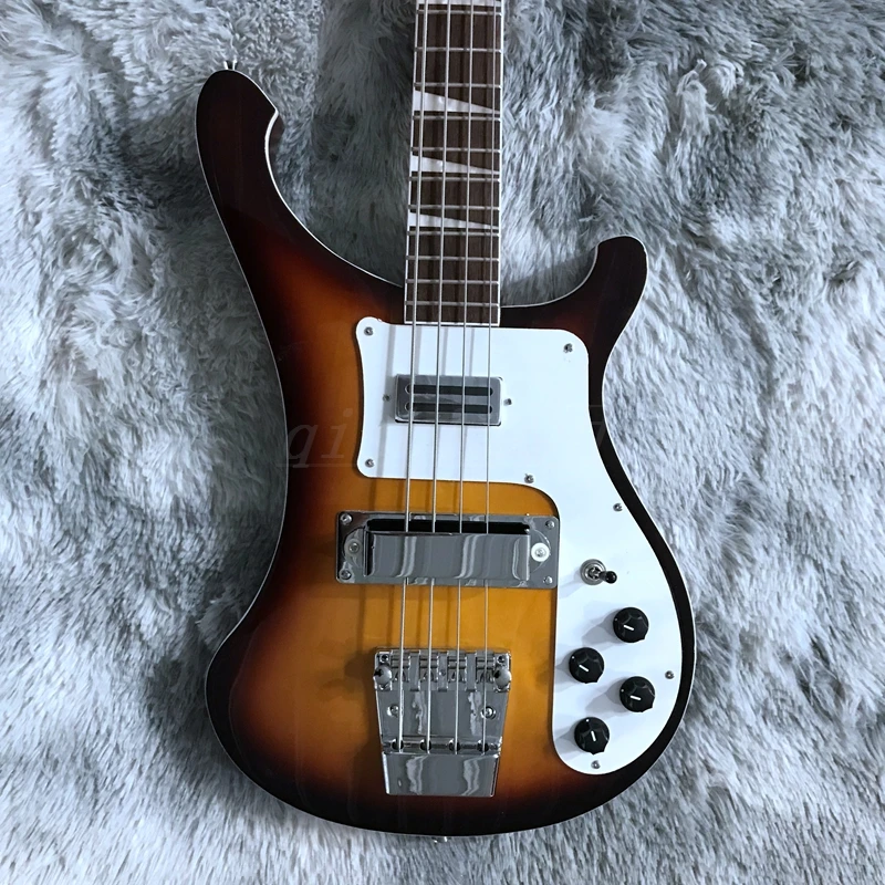 

Ricken 4003 Bass Backer Version Electric Guitar Vintage Sunburst Color Chrome Hardware High Quality Guitarar Free Shipping