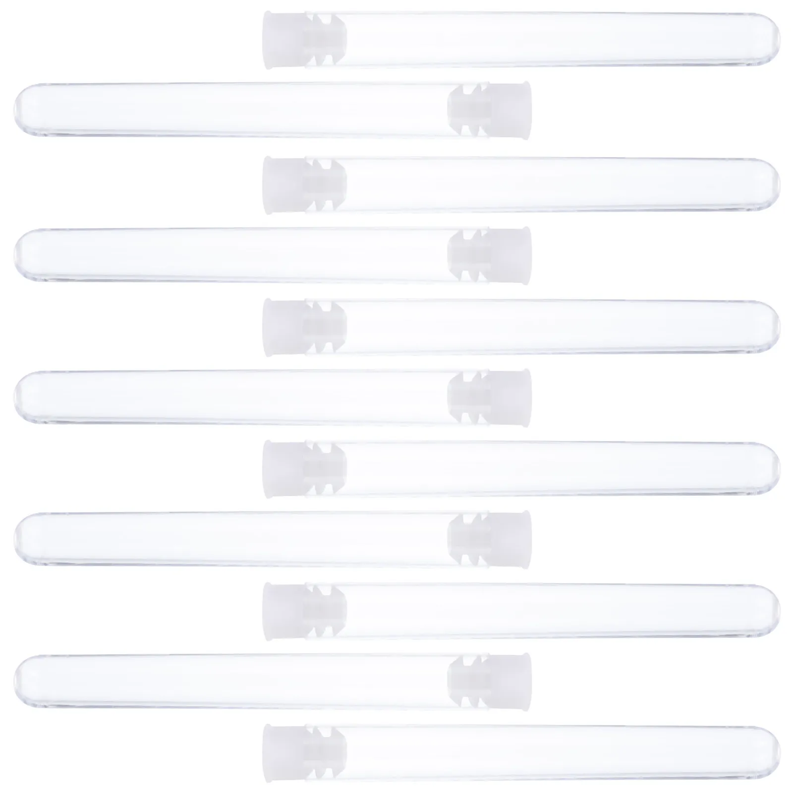 

100 шт. пластиковых пробирок, прозрачные, высококачественные, экологичные, с жестким корпусом, для научных экспериментов, для обучения детей, для центрифугирования