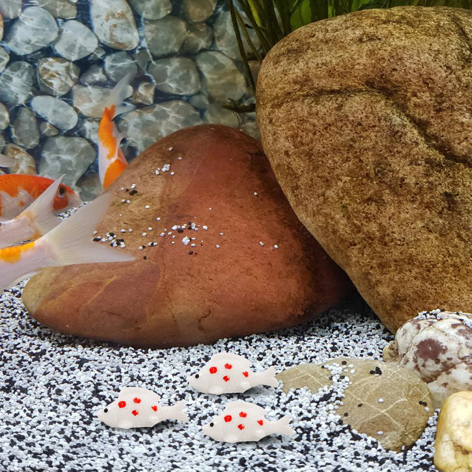 

30 Pcs Resin Goldfish Ornament Artificial Glowing Tank Decorative Ornaments Large Synthetic Decorations