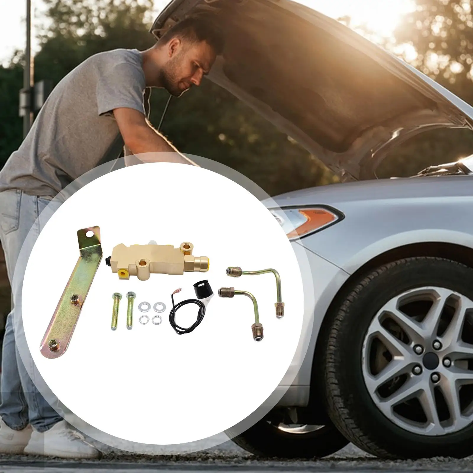 

Brake Proportioning Valve Kit Accessories Spare Parts Component Disc/Drum Disc Front Drum Rear Brake Replacement for Trucks