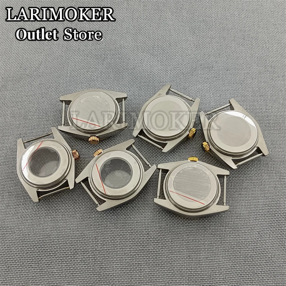 LARIMOKER 31mm women's watch  case glass back solid back suitable for   NH05NH06 movement sapphire glass case