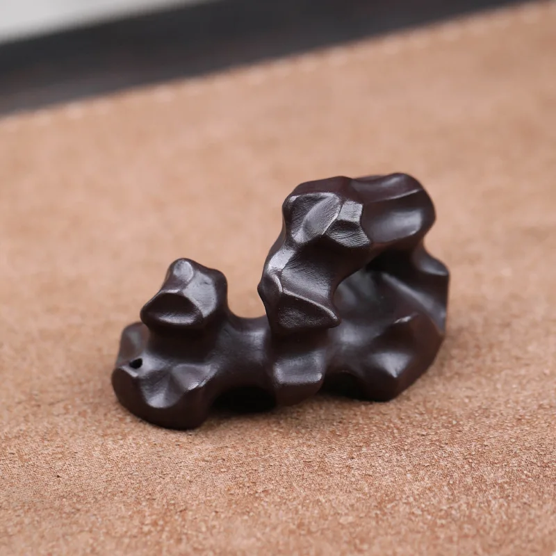 Yixing Zisha Tee Haustier Taihu Stein Weihrauch Halter Ornament Tee Spielen Tee Zeremonie Weihrauch Stick Halter Umgebenden Gefälschte Berg