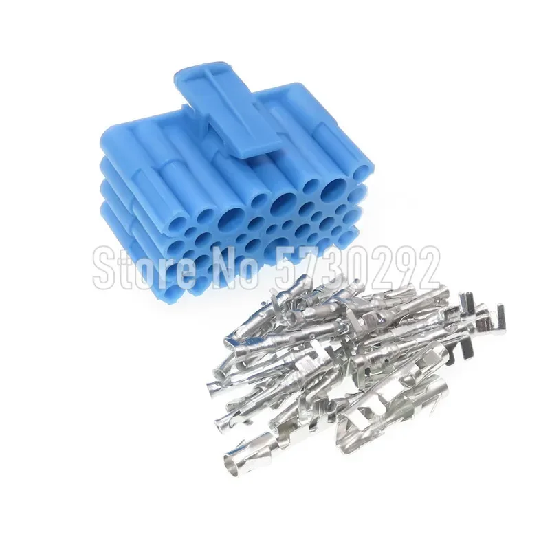 28P Automobile Wiring Harness Terminal Composite Connector Blue Auto Socket Auto Accessories