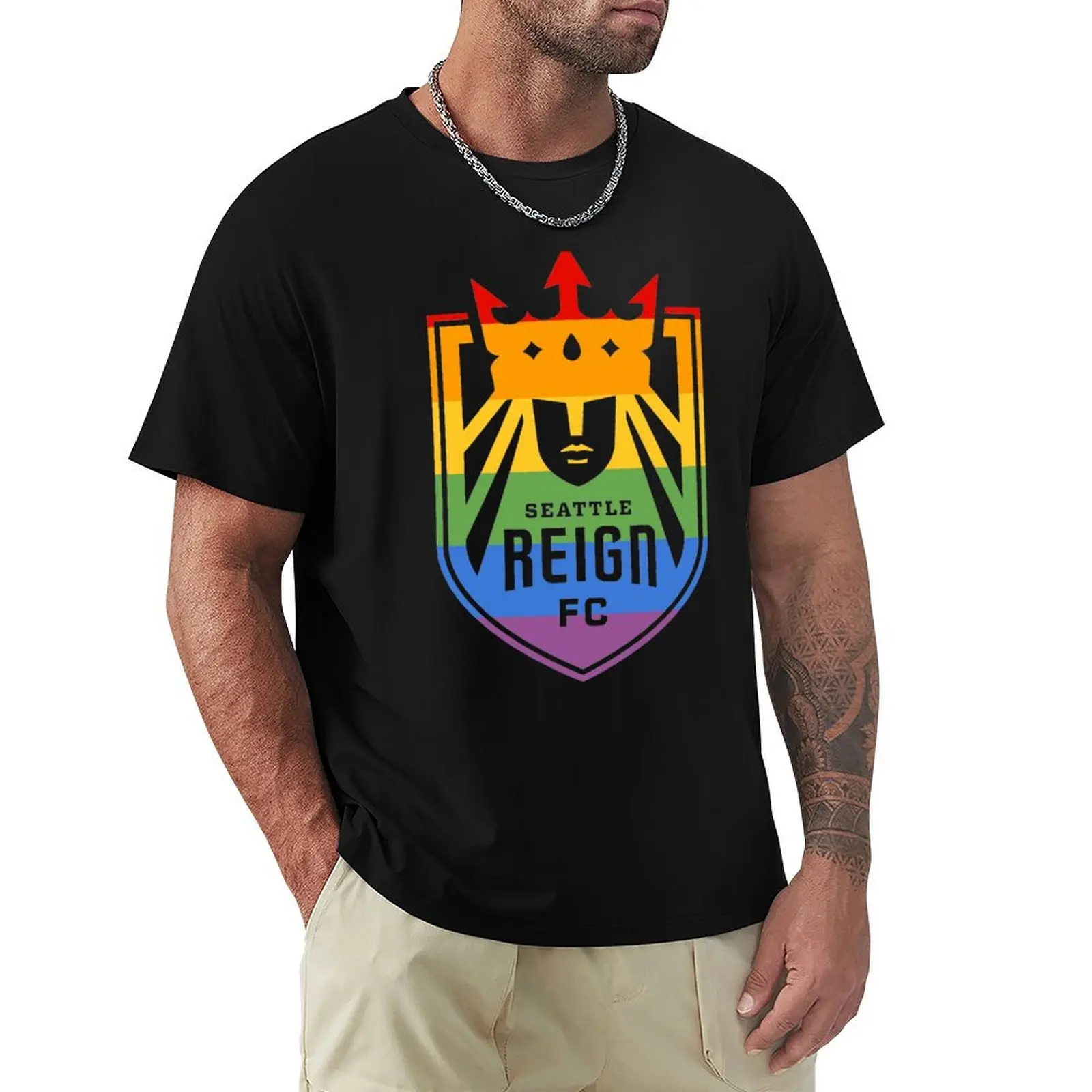

Seattle Reign FC Pride T-Shirt Sporty Breathable Short Sleeve T-Shirt
