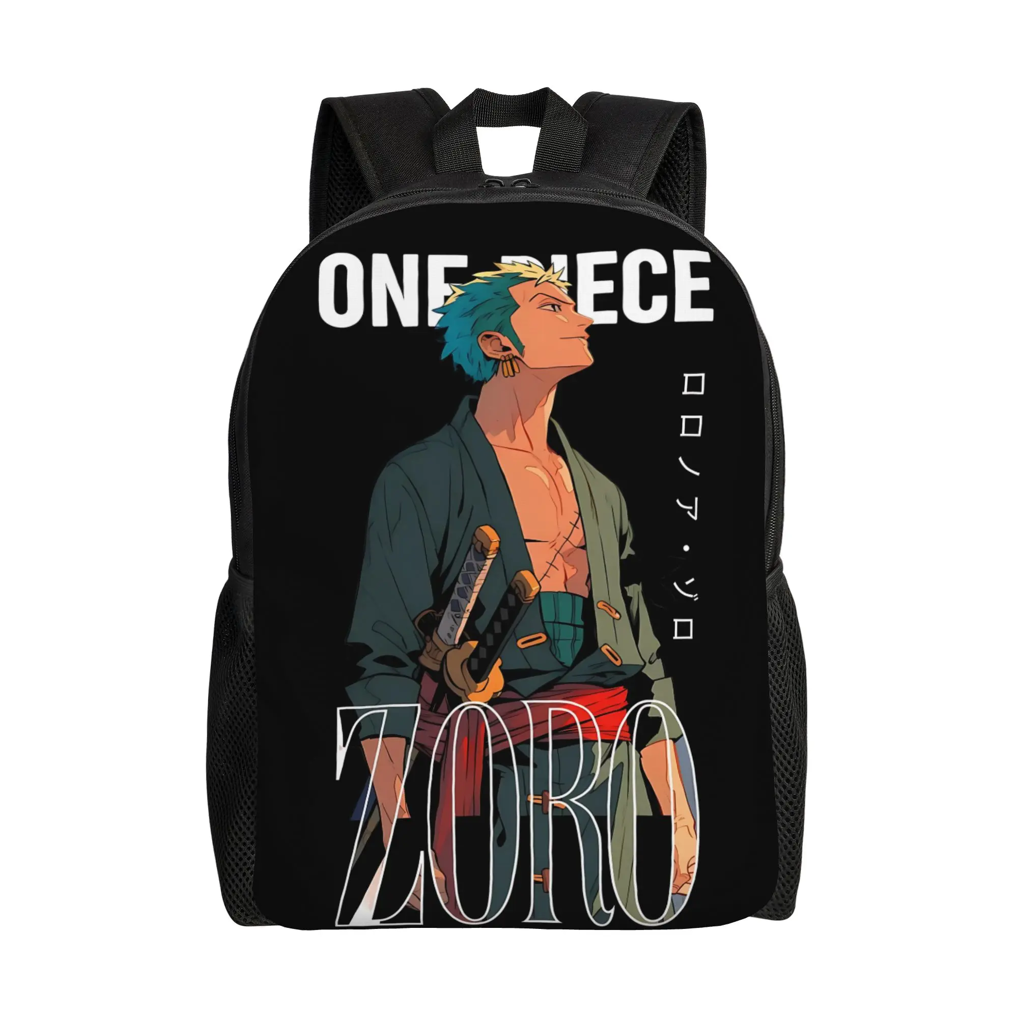 

1PC Fashion Backpacks One Piece zoro Daypack funko Dual-Use Office Work Sturdy Shoulder Rucksack