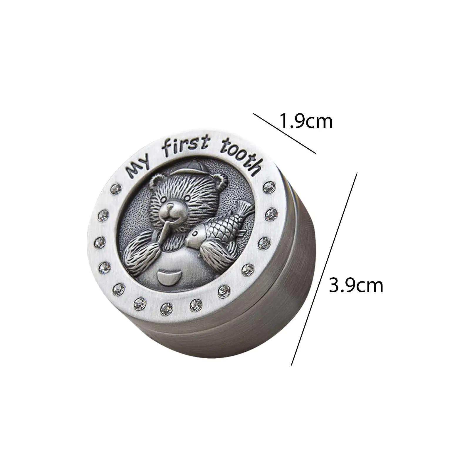 Pudełko na pamiątki dla niemowląt Pudełko do przechowywania zębów na prezent urodzinowy dla dziecka Baby Shower