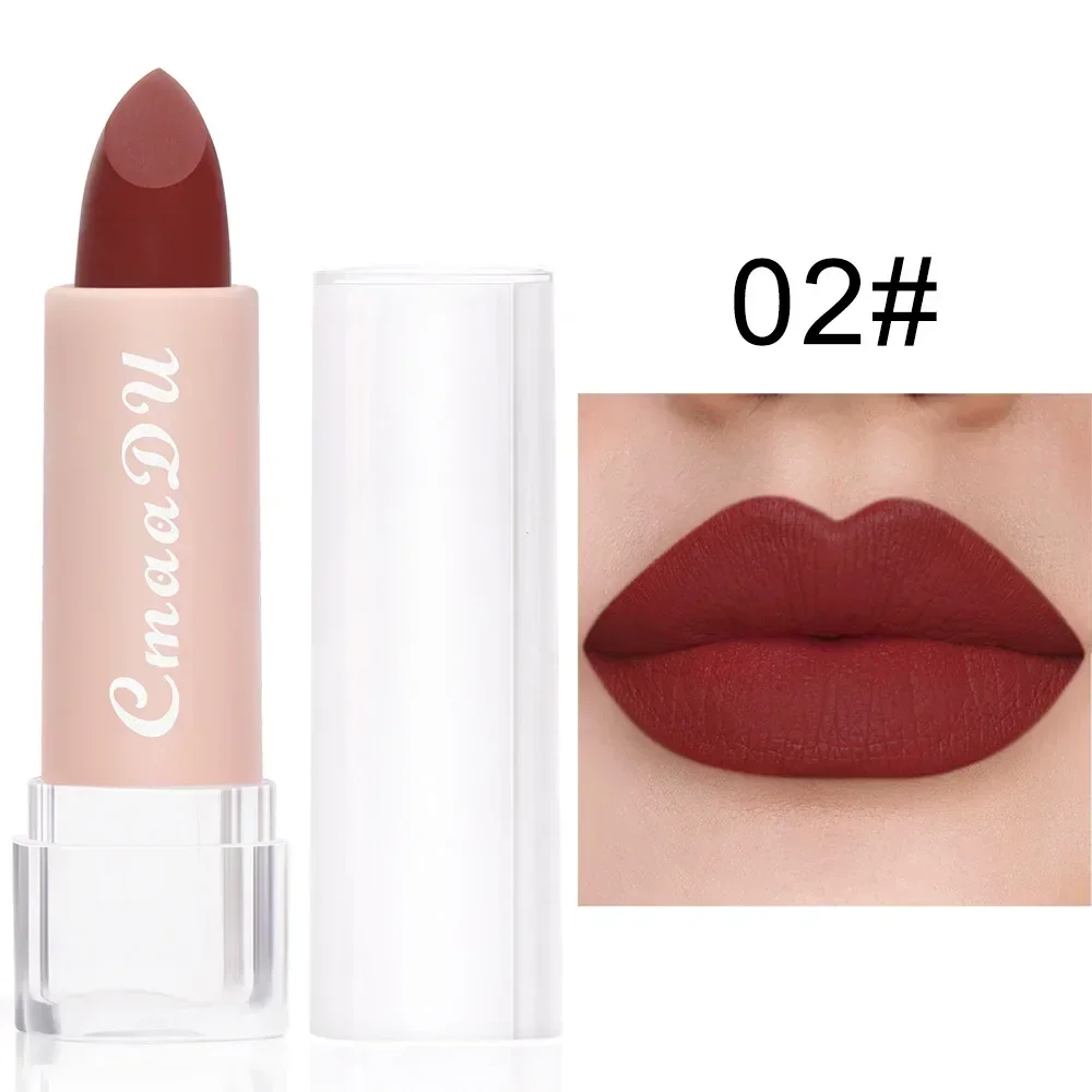 15 Colors Matte Nude Lipstick Waterproof Long Lasting Non-stick Cup Moisturizing Cosmetics Korean makeup For Women Gifts