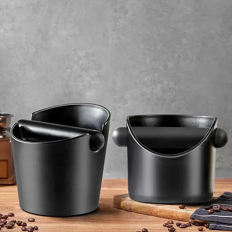 2 Stuks Koffie Klop Box Schokabsorberende Koffiemalen Afvalbak Voor Koffiedik Verwijderbare Klop Bar Anti-slip Espresso Dump Bin