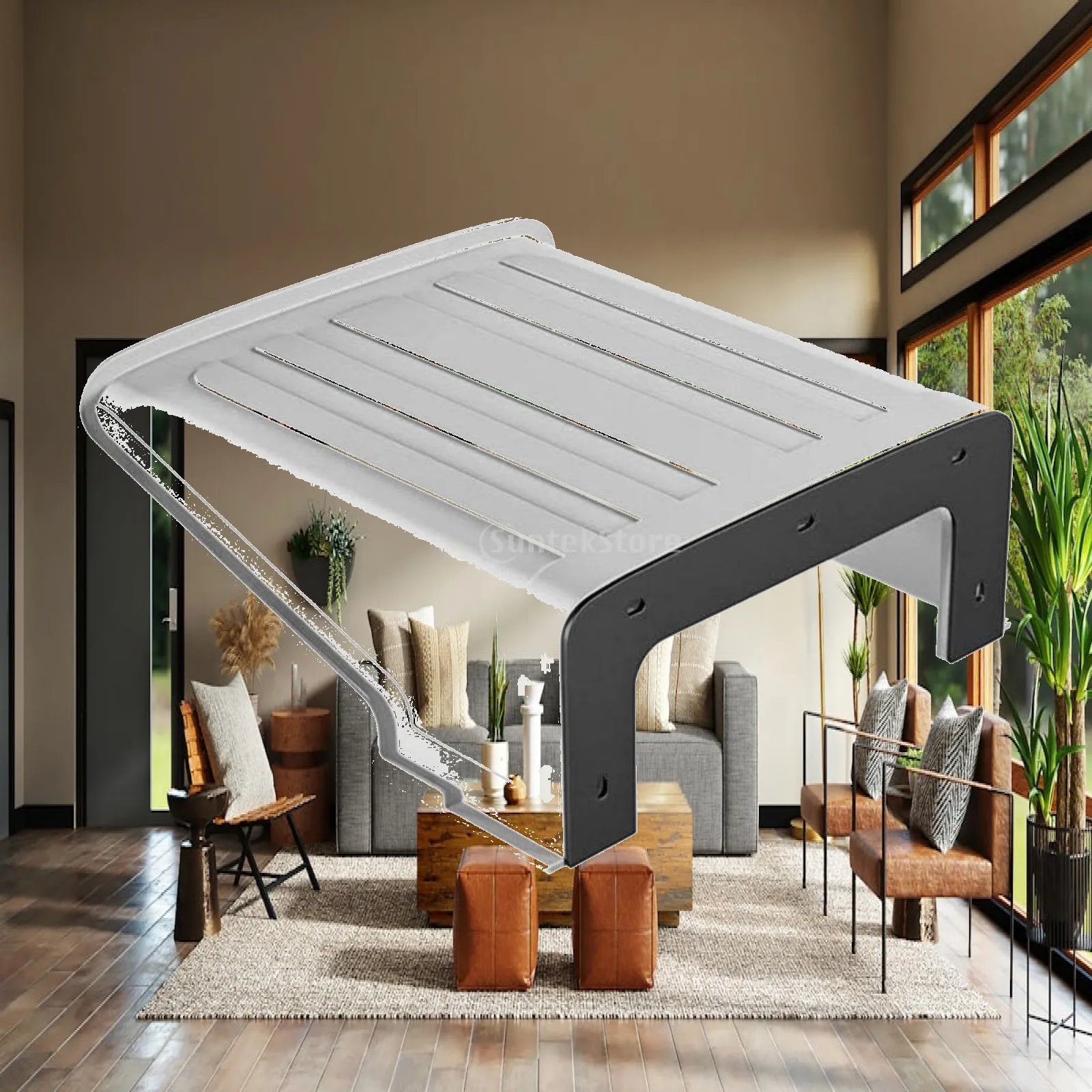 Plastic Camera Rain Cover Sunshade Hood Weather Protector Accessory for Outdoor Security Camera Wall Bracket Installation