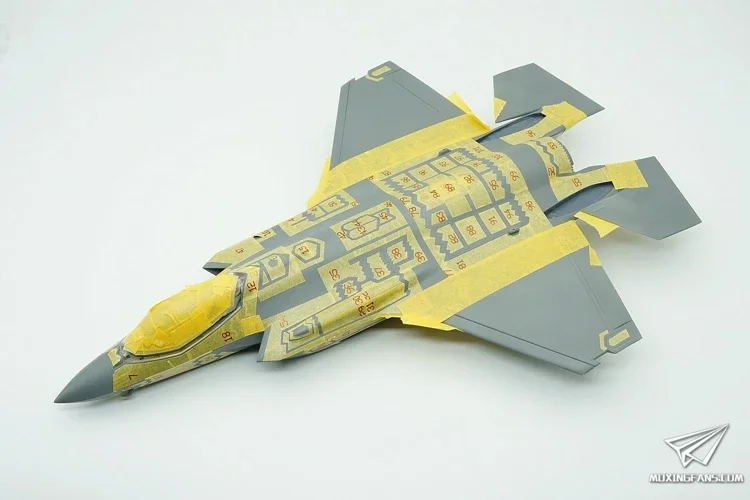 أدوات غالاكسي D48003 1:48 Lockheed Martin F-35A Lightning II قناع مرن مقطوع بالقالب لـ Meng LS-007 Hobby DIY