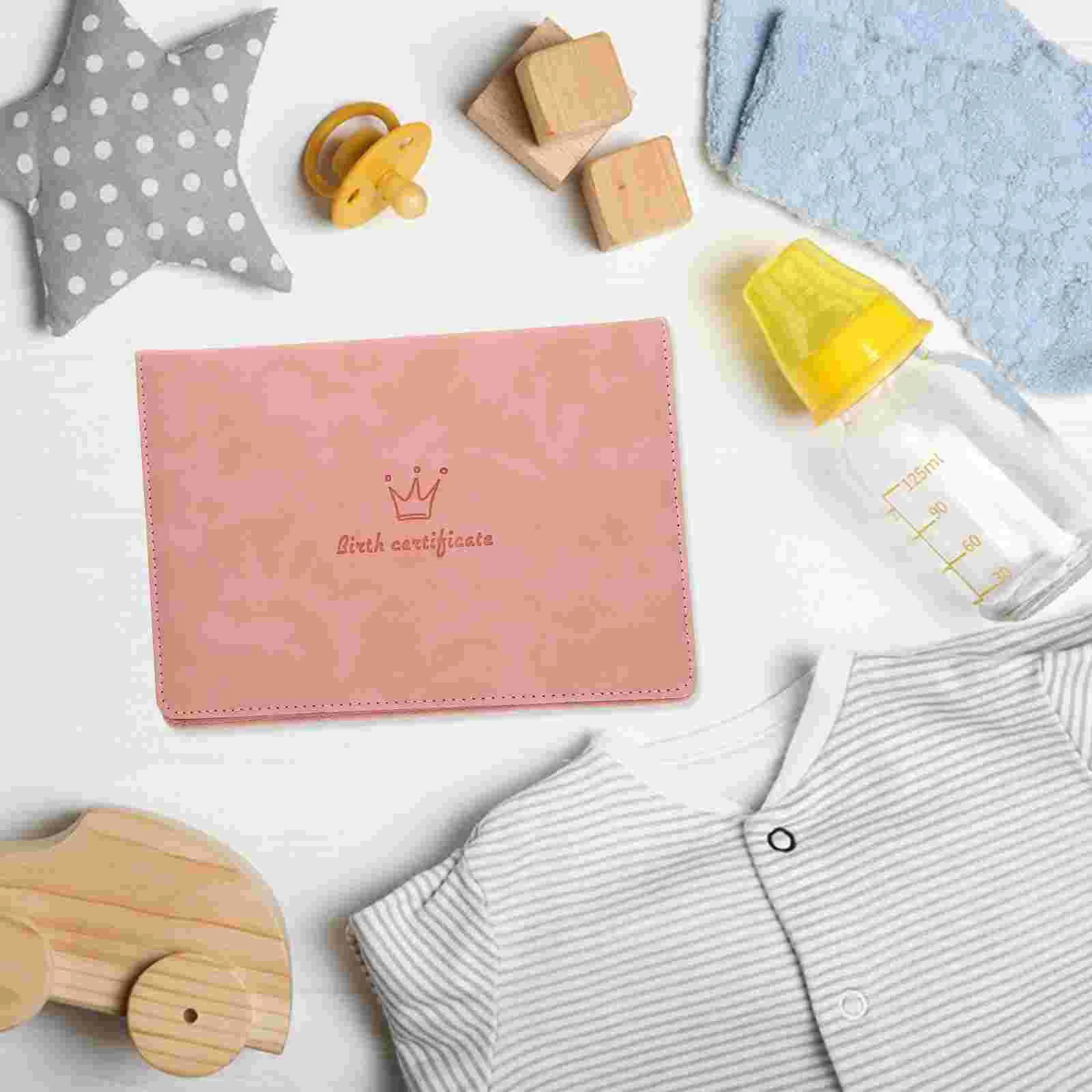 Birth Certificate Cover Case Folder Storage Cartoon Protector for Skin Organizer Baby