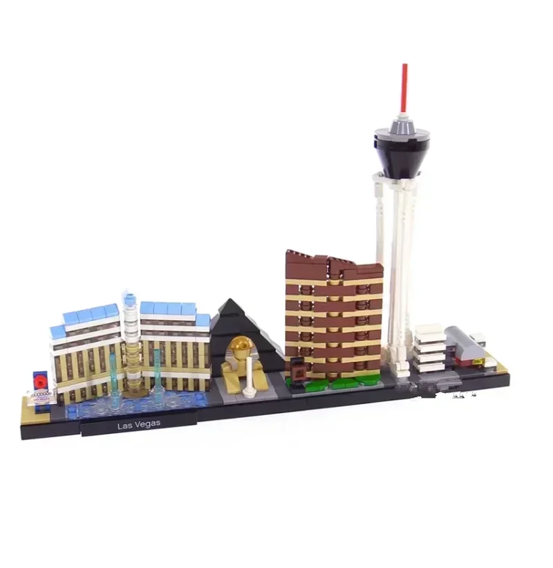 Architecture Compatile With 21047 Architecture Las Vegas Building Blocks Bricks Toys For Adults Kid Art Home Decoration Gift