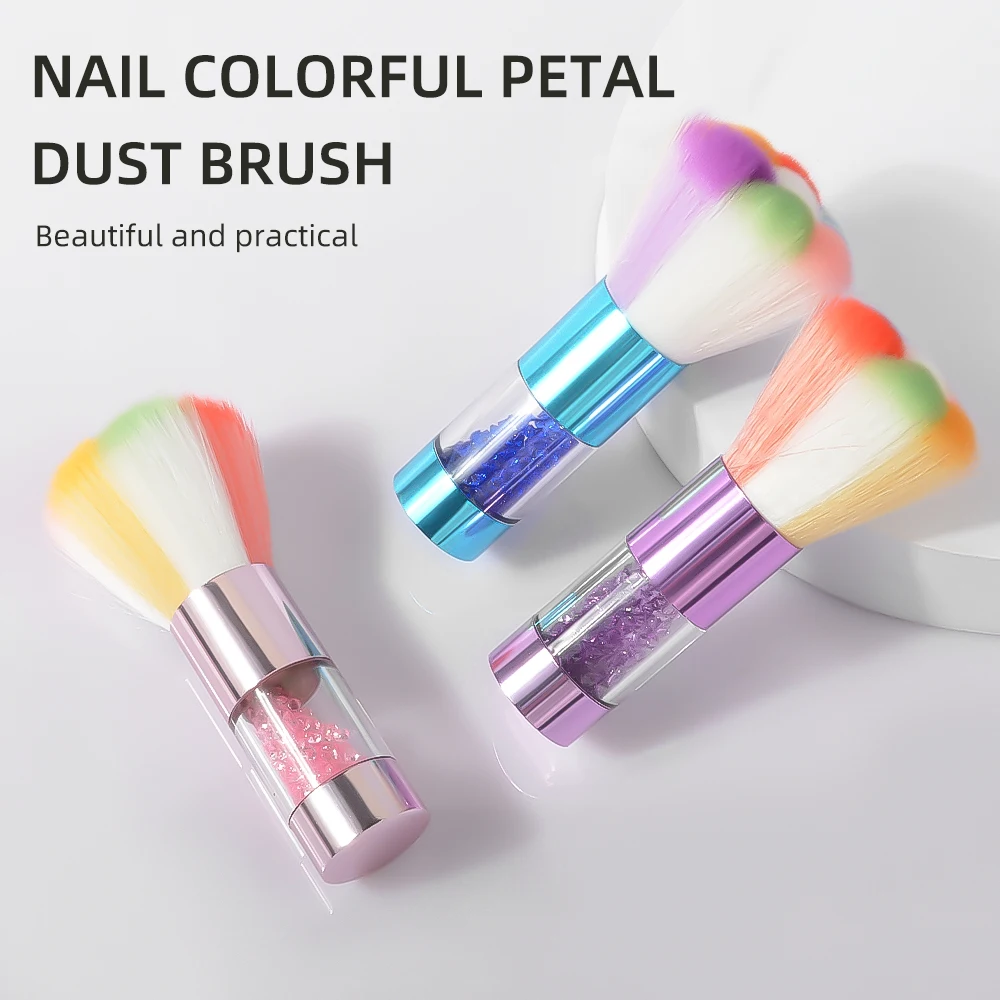 1Pcs Nail Art Brush Remove Nail Dust Brush Acrylic UV Gel Polish Powder Cleaning Tool Beauty Makeup Brushes Manicure Accessories