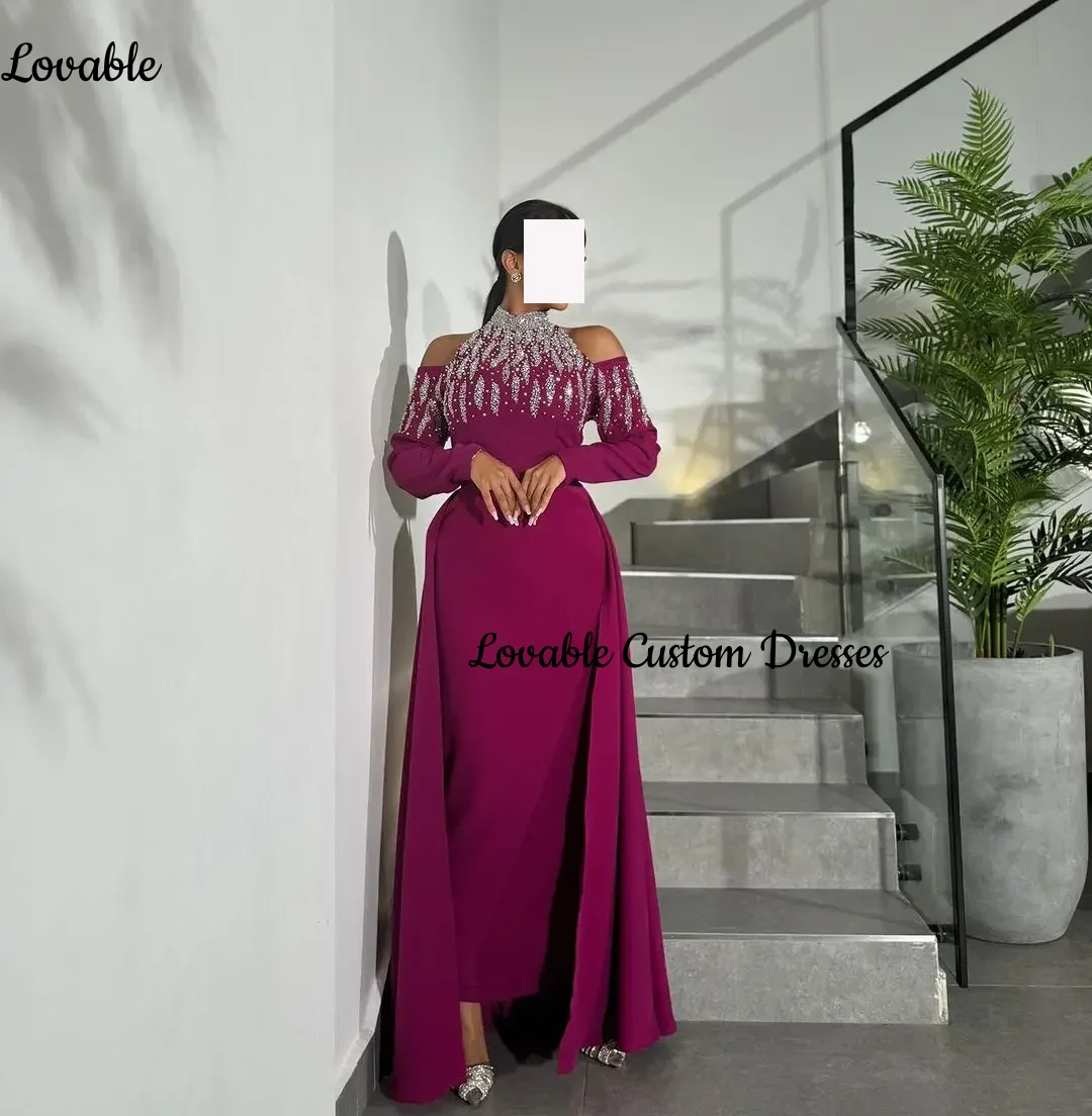 فساتين لحضور الحفلات الموسيقية المخصصة الرسن ألف خط المحدبة Vestidos De Festa فساتين أنيقة للنساء سستة حتى فستان حفلات الزفاف Vestido