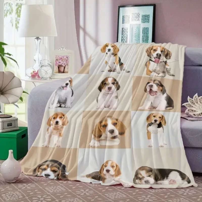 بطانية VIKAMA اللطيفة من الفلانيل - ناعمة وخفيفة الوزن، مناسبة لجميع المواسم، مثالية للقيلولة، قابلة للغسل في الغسالة