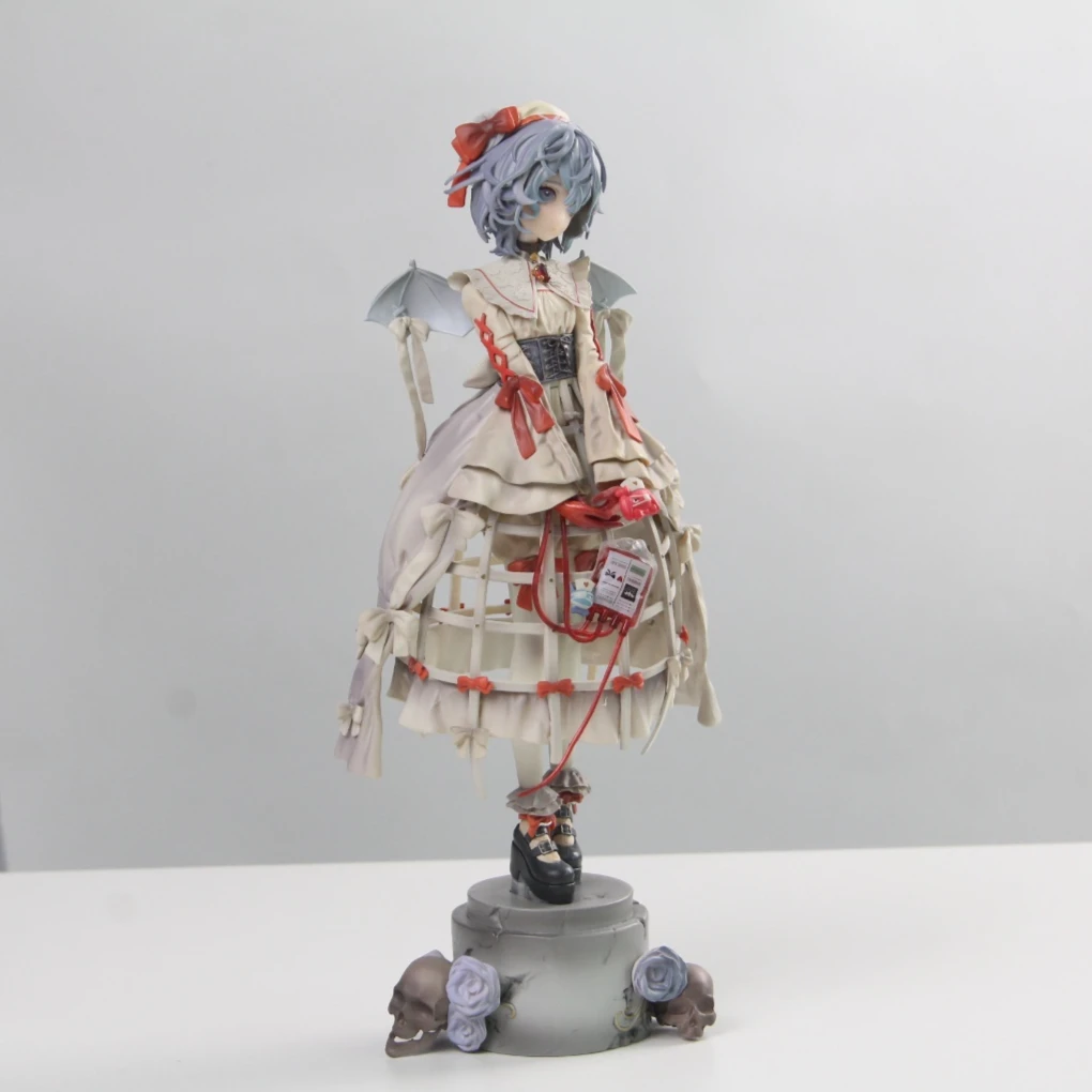 

Горячая распродажа: Фигурка Ремилии Скарлет из Touhou Project, аниме-статуэтка девушки-вампира с короткими волосами, коллекционная модель для декора рабочего стола, игрушка, подарок