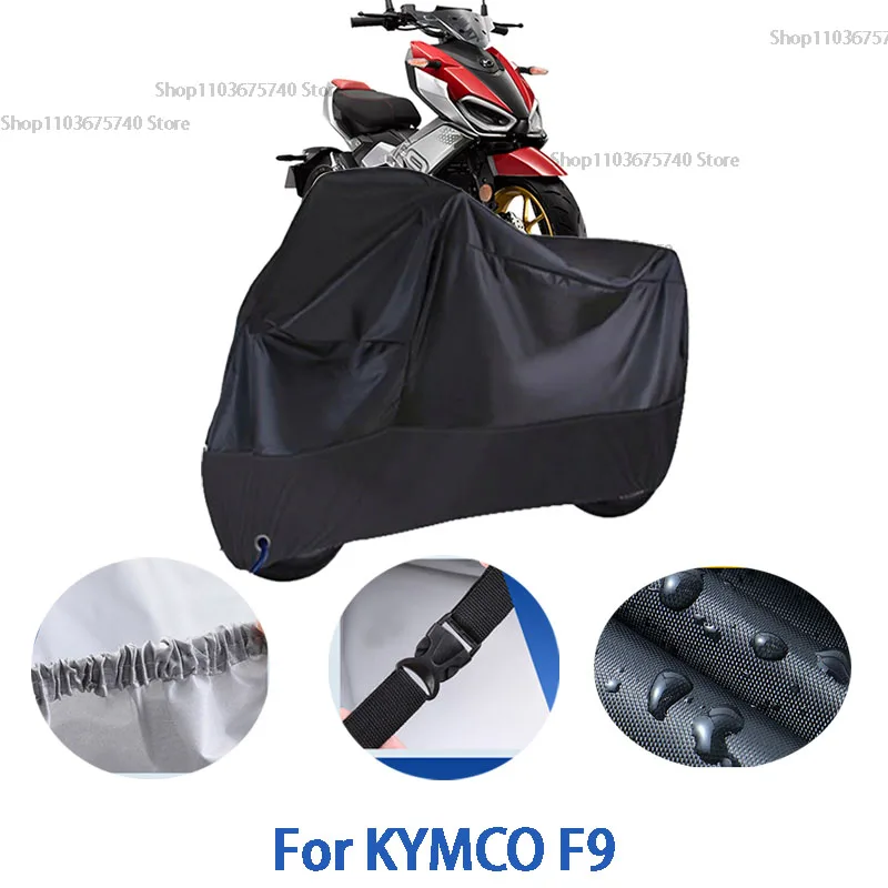 

Motorcycle Full Covers For KYMCO F9 Car Outdoors Sun Protection Dust No Ear Thickened Oxford Clothcover Accessories