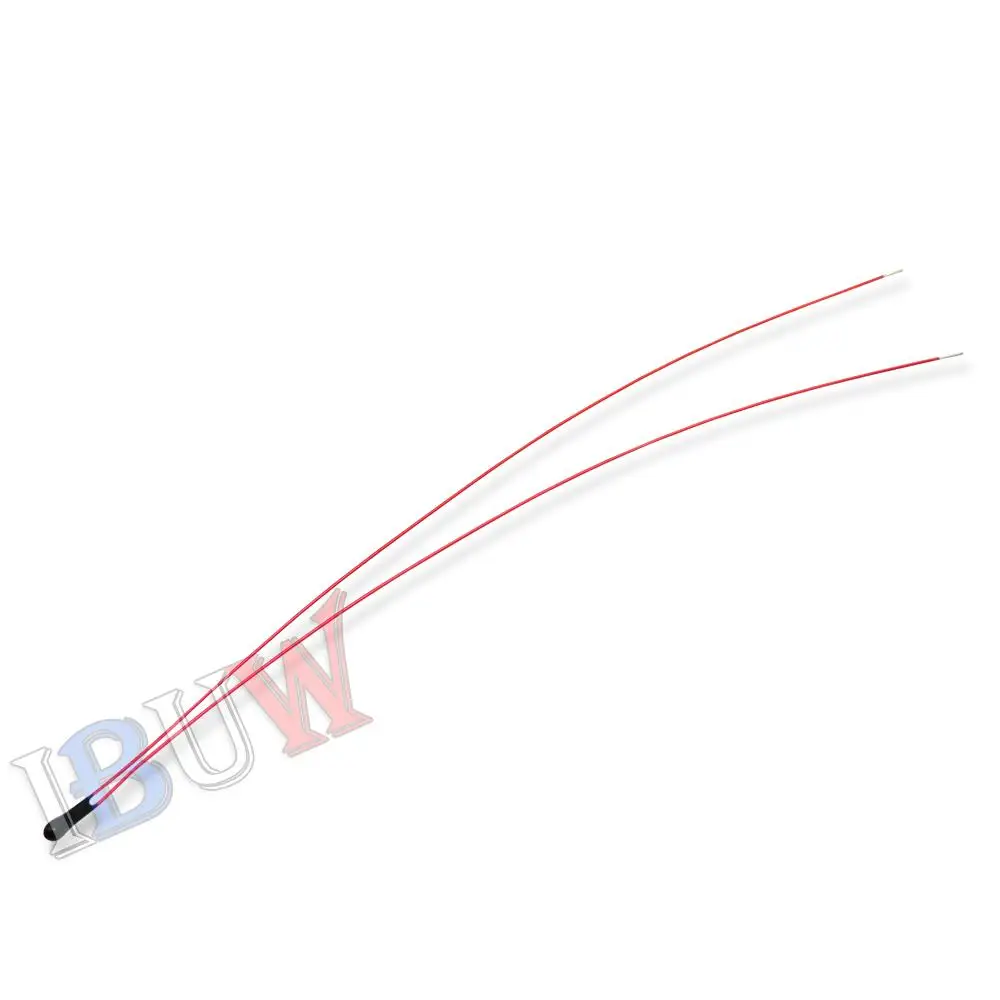 10PCS NTC Thermistor Thermal Resistor MF52B MF52D 10K 100K Probe strap wire B3950 B3435 1% 10CM Temperature control sensor