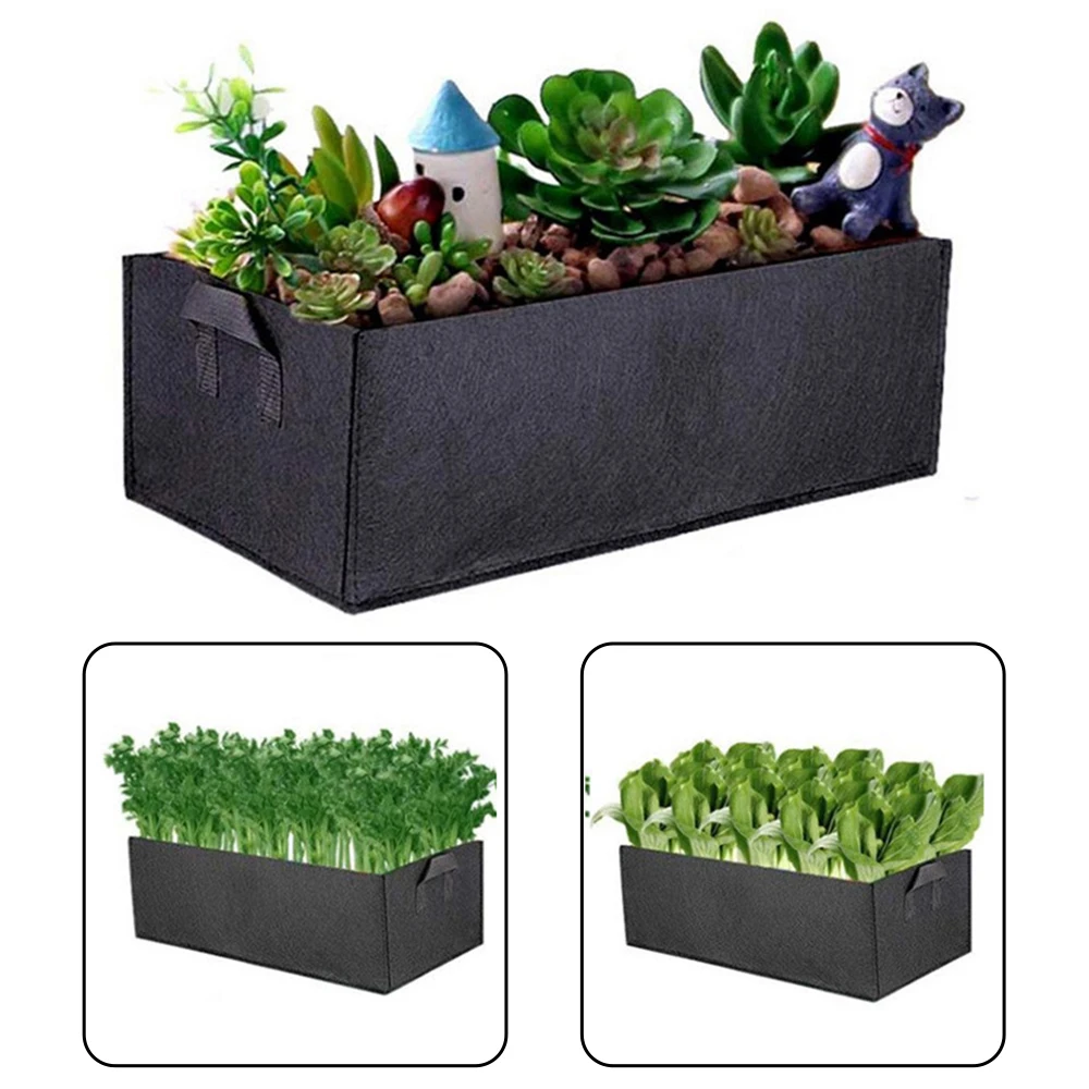 Square Felt Growing Bucket Plant Growth Bag Multi-Functional Vegetable Plant Non-Woven Felt Growing Bag