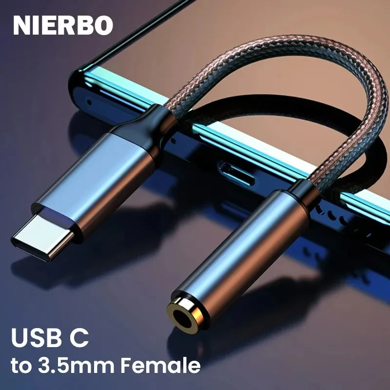 

USB Type C To 3.5mm Aux Adapter Type-c 3 5 Jack Audio Cable Earphone Cable Converter for Samsung Galaxy S21 Ultra S20 Note 20