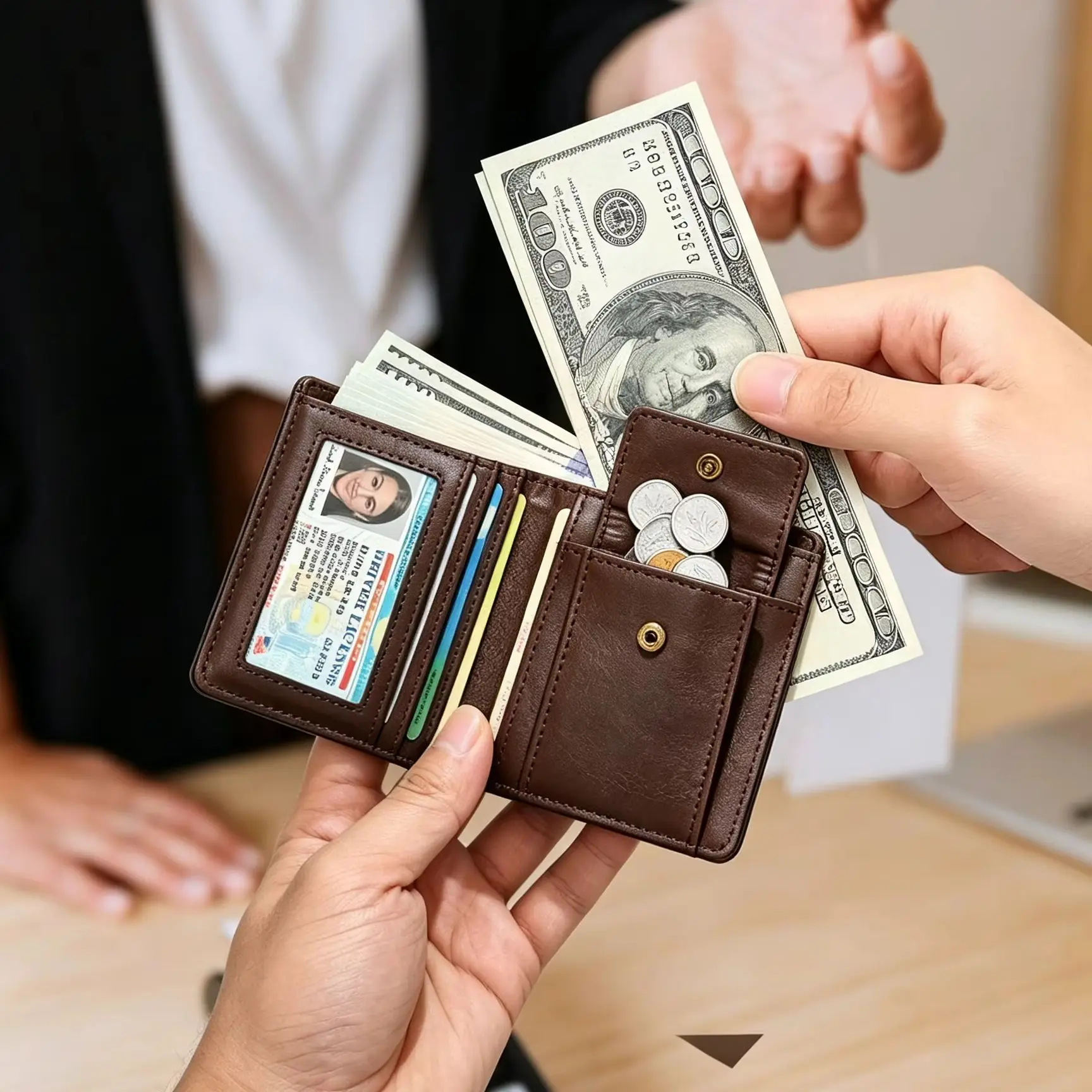 Womens Wallet Designer Wallet Money Clips Luxury Wallet for Men Card Wallet Bifold Wallet Money Bag Leather Pouch Wallet for Men